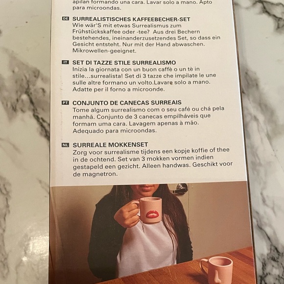 Set of three coffee/soup mugs - Picture 2 of 8